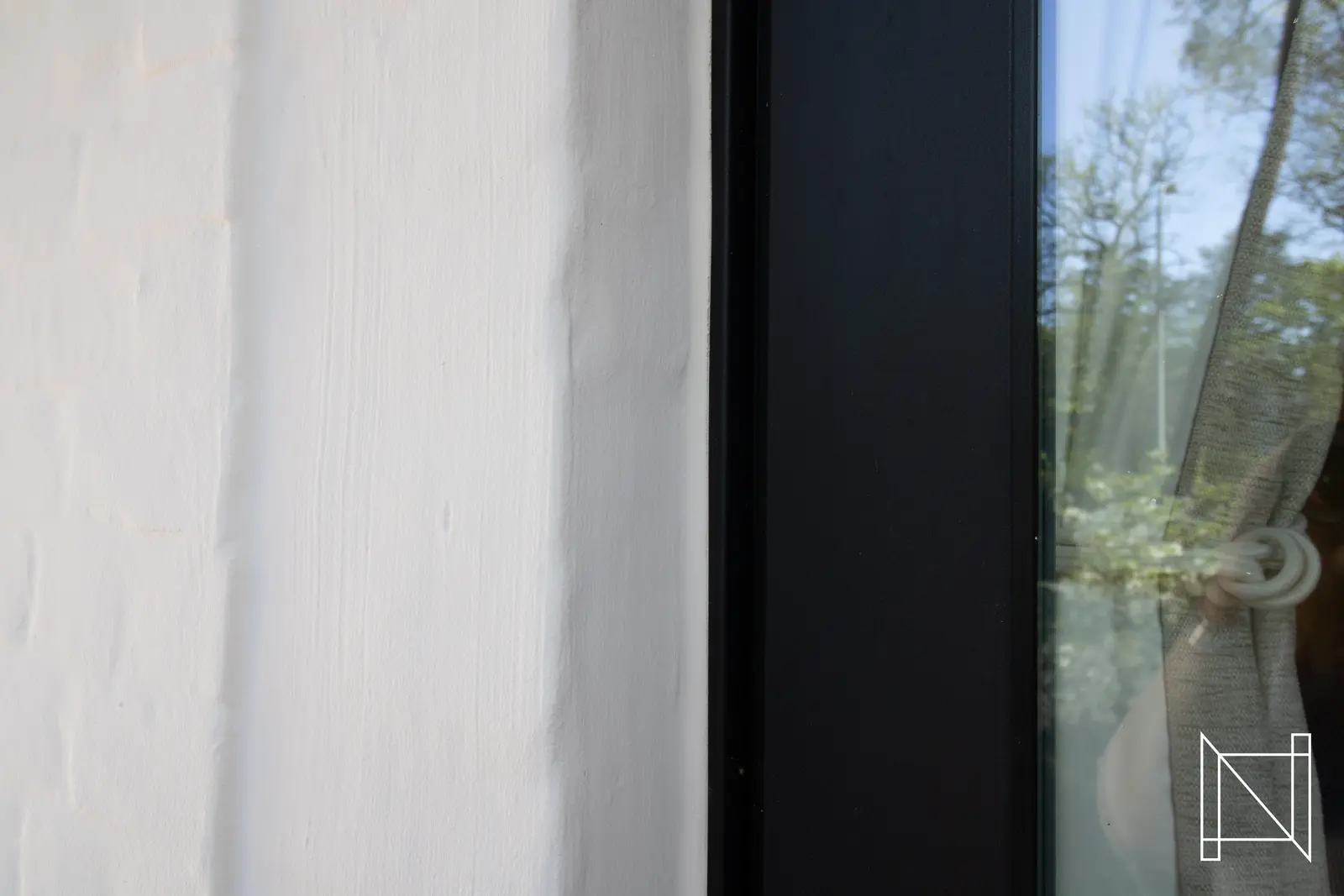 Detail van de afwerking bij Karakterwoning in Lummen