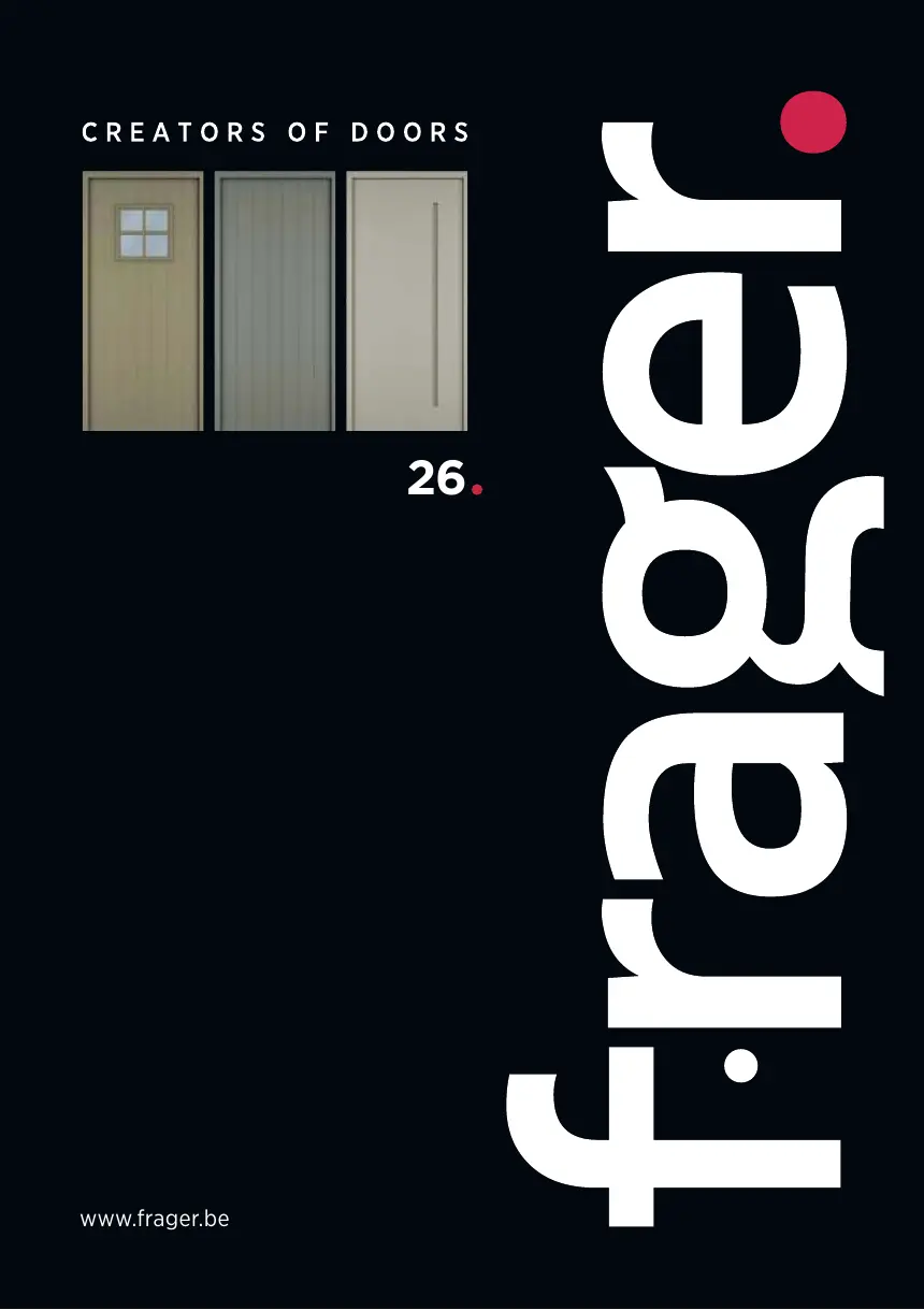 Voorkant van de Frager deurencatalogus 2026